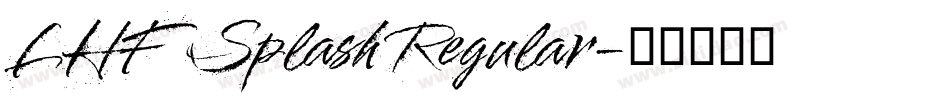 LHF Splash Regular字体转换